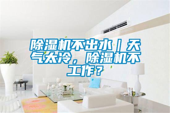 除濕機不出水｜天氣太冷，除濕機不工作？