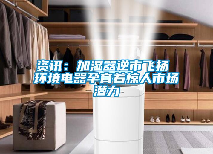 資訊：加濕器逆市飛揚(yáng) 環(huán)境電器孕育著驚人市場潛力