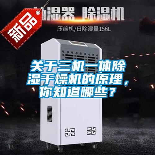 關于三機一體除濕干燥機的原理，你知道哪些？