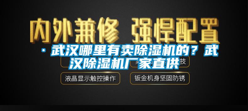 ·武漢哪里有賣除濕機的？武漢除濕機廠家直供