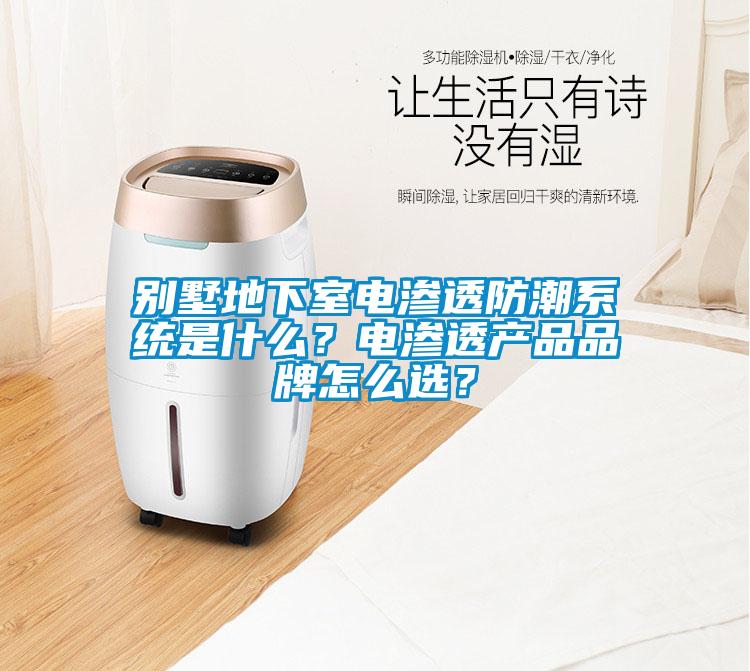 別墅地下室電滲透防潮系統(tǒng)是什么？電滲透產(chǎn)品品牌怎么選？