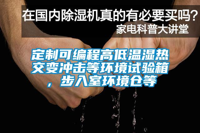 定制可編程高低溫濕熱交變沖擊等環(huán)境試驗箱，步入室環(huán)境倉等