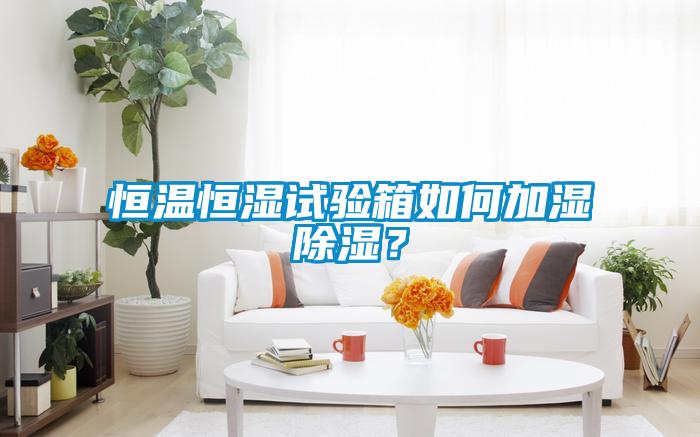 恒溫恒濕試驗箱如何加濕除濕？