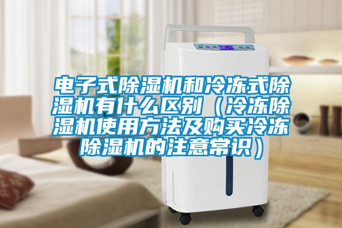 電子式除濕機和冷凍式除濕機有什么區(qū)別（冷凍除濕機使用方法及購買冷凍除濕機的注意常識）