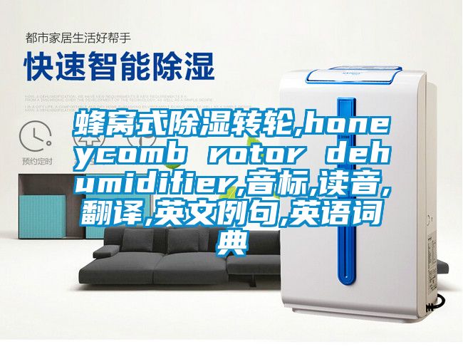 蜂窩式除濕轉(zhuǎn)輪,honeycomb rotor dehumidifier,音標(biāo),讀音,翻譯,英文例句,英語詞典