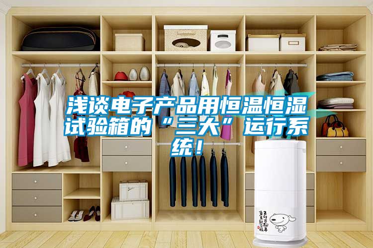 淺談電子產品用恒溫恒濕試驗箱的“三大”運行系統(tǒng)！