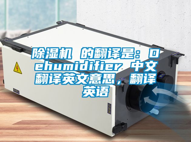 除濕機 的翻譯是：Dehumidifier 中文翻譯英文意思，翻譯英語